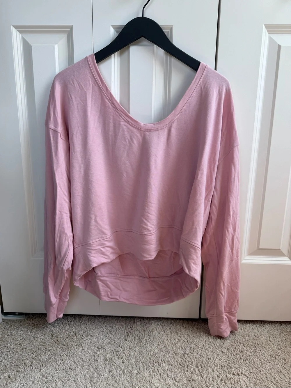 Lululemon BeCalm Scoop-Neck Pullover Pink Haze